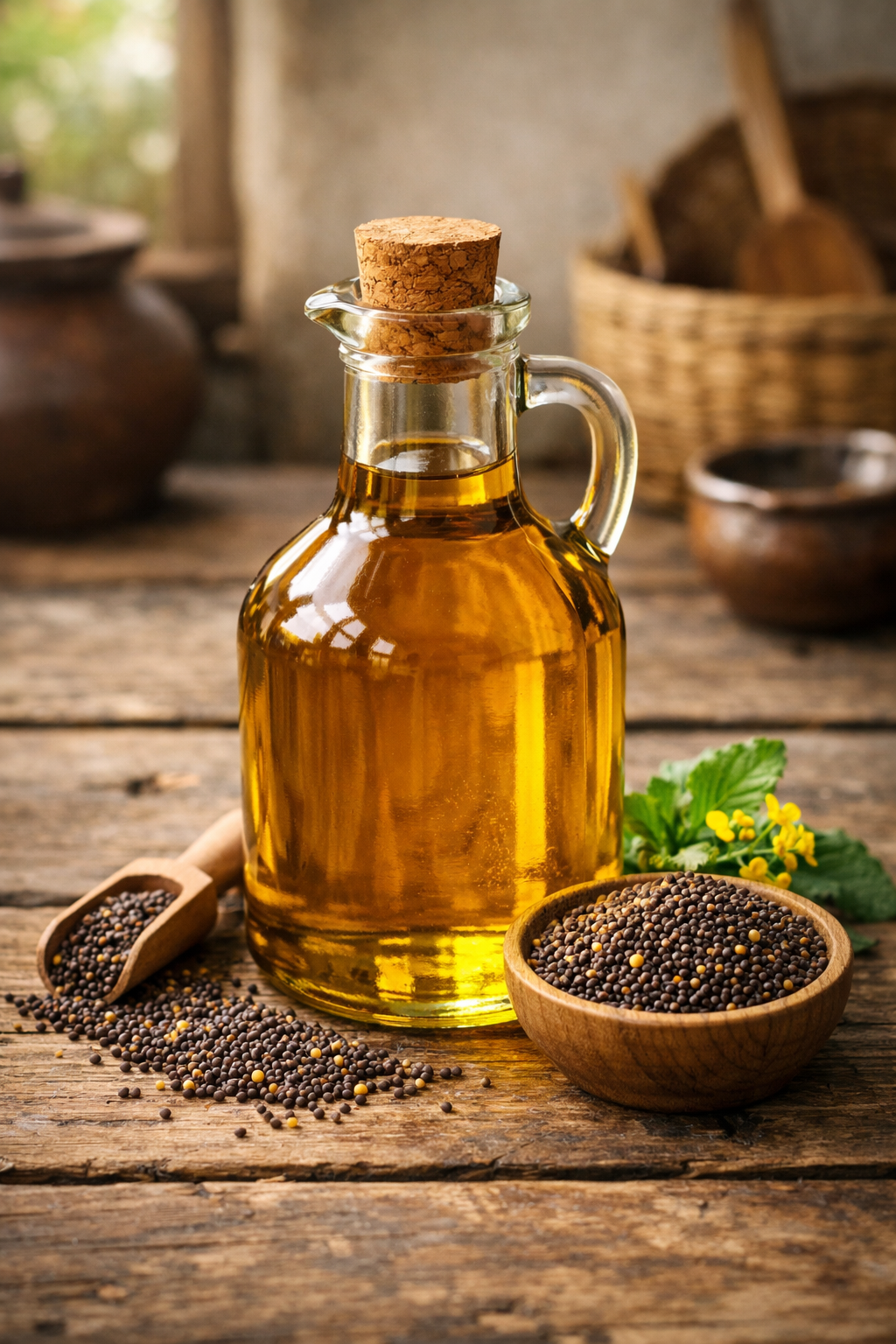 Mustard Oil (সরিষার তেল)-কাঠের ঘানিতে (Cold Pressed)